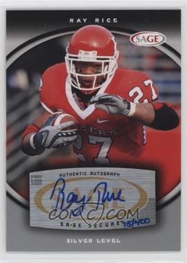 2008 SAGE - Autographs - Silver #A48 - Ray Rice /400