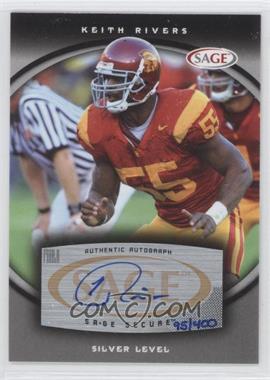 2008 SAGE - Autographs - Silver #A50 - Keith Rivers /400