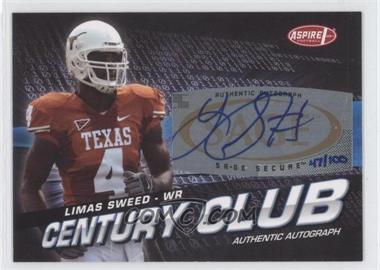 2008 SAGE Aspire - Century Club - Autographs #ACC-20 - Limas Sweed /100