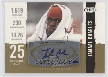 2008 SAGE Hit - Autographs - Gold #A25 - Jamaal Charles /250