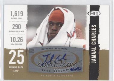 2008 SAGE Hit - Autographs - Gold #A25 - Jamaal Charles /250