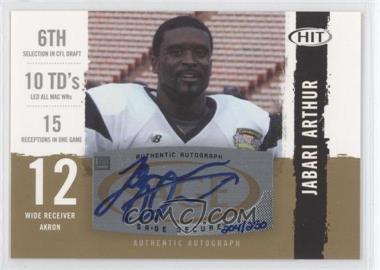 2008 SAGE Hit - Autographs - Gold #A33 - Jabari Arthur /250