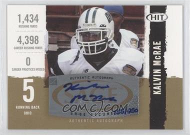 2008 SAGE Hit - Autographs - Gold #A35 - Kalvin McRae /250