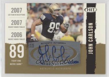 2008 SAGE Hit - Autographs - Gold #A49 - John Carlson /250