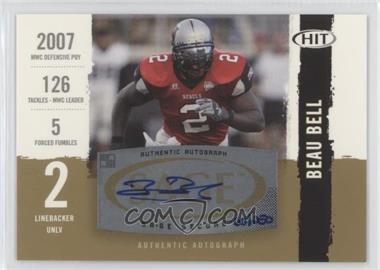 2008 SAGE Hit - Autographs - Gold #A69 - Beau Bell /250