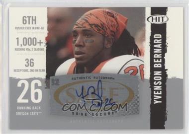 2008 SAGE Hit - Autographs - Silver #A26 - Yvenson Bernard