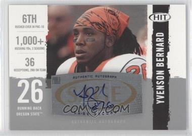 2008 SAGE Hit - Autographs - Silver #A26 - Yvenson Bernard