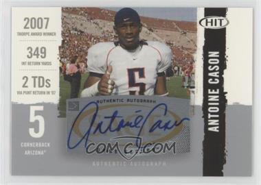 2008 SAGE Hit - Autographs - Silver #A78 - Antoine Cason