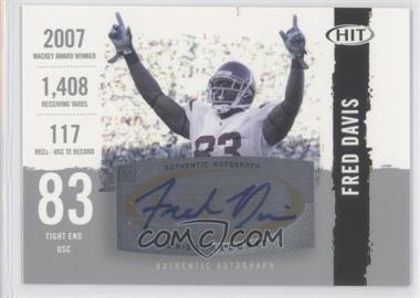 2008 SAGE Hit - Autographs - Silver #A83 - Fred Davis