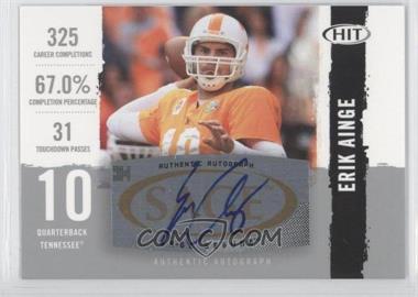 2008 SAGE Hit - Autographs - Silver #A90 - Erik Ainge