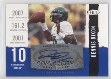 2008 SAGE Hit - Autographs #A10 - Dennis Dixon