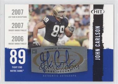 2008 SAGE Hit - Autographs #A49 - John Carlson