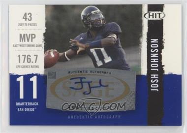 2008 SAGE Hit - Autographs #A89 - Josh Johnson