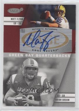 2008 SAGE Squared - Autographs #A-29A - Brian Brohm, Matt Flynn