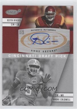 2008 SAGE Squared - Autographs #A-57A - Keith Rivers, Andre Caldwell