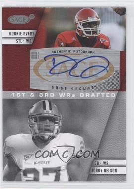2008 SAGE Squared - Autographs #A-73A - Donnie Avery, Jordy Nelson