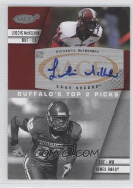 2008 SAGE Squared - Autographs #A-74A - James Hardy, Leodis McKelvin