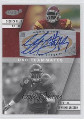 2008 SAGE Squared - Autographs #A-78A - Sedrick Ellis, Lawrence Jackson