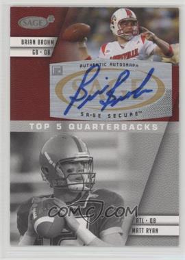 2008 SAGE Squared - Autographs #A-8B - Brian Brohm, Matt Ryan