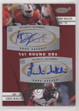 2008 SAGE Squared - Dual Autographs #A-55 - Kenny Phillips, Leodis McKelvin [EX to NM]