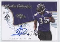 Rookie Authentics Signatures - Allen Patrick #/1,199