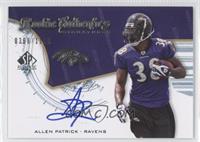 Rookie Authentics Signatures - Allen Patrick #/1,199