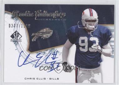2008 SP Authentic - [Base] #212 - Rookie Authentics Signatures - Chris Ellis /1199