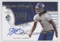 Rookie Authentics Signatures - DJ Hall #/1,199