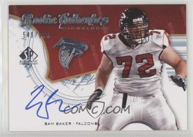 2008 SP Authentic - [Base] #250 - Rookie Authentics Signatures - Sam Baker /999