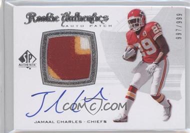 2008 SP Authentic - [Base] #293 - Rookie Authentics Auto Patch - Jamaal Charles /999