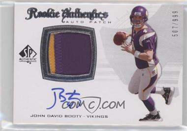 2008 SP Authentic - [Base] #294 - Rookie Authentics Auto Patch - John David Booty /999