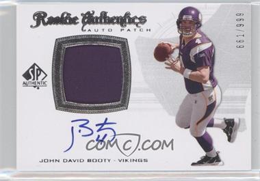 2008 SP Authentic - [Base] #294 - Rookie Authentics Auto Patch - John David Booty /999