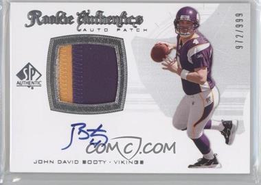 2008 SP Authentic - [Base] #294 - Rookie Authentics Auto Patch - John David Booty /999