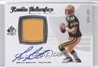 Rookie Authentics Auto Patch - Brian Brohm #/499