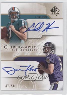 2008 SP Authentic - Chirography Dual Autographs #CH2-HF - Chad Henne, Joe Flacco /50