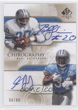 2008 SP Authentic - Chirography Dual Autographs #CH2-SS - Billy Sims, Kevin Smith /80
