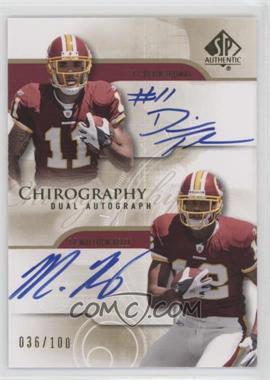 2008 SP Authentic - Chirography Dual Autographs #CH2-TK - Devin Thomas, Malcolm Kelly /100