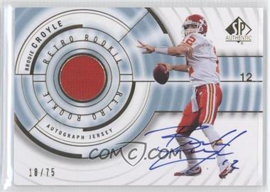 2008 SP Authentic - Retro Rookie Autograph Jersey #RR-BC - Brodie Croyle /75