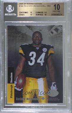 2008 SP Rookie Edition - [Base] #198 - Premier Prospects - Rashard Mendenhall [BGS 10 PRISTINE]