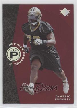 2008 SP Rookie Edition - [Base] #320 - Premier Prospects - DeMario Pressley