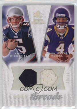 2008 SP Rookie Threads - Dual Threads - Heptagon Pattern #DT-OB - Kevin O'Connell, John David Booty /15
