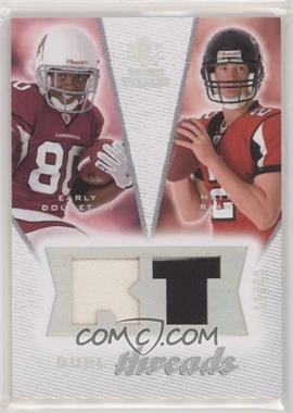 2008 SP Rookie Threads - Dual Threads - RT Pattern #DT-DR - Early Doucet III, Matt Ryan /99