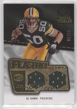 2008 SP Rookie Threads - Flashback Fabrics - Hexagon Pattern #FF-AH - AJ Hawk /30