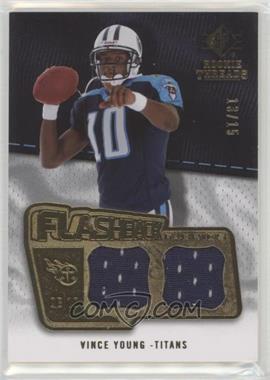 2008 SP Rookie Threads - Flashback Fabrics - Octagon Square Pattern #FF-VY - Vince Young /15