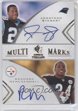 2008 SP Rookie Threads - Multi-Marks Dual #MMD-1 - Rashard Mendenhall, Jonathan Stewart /75