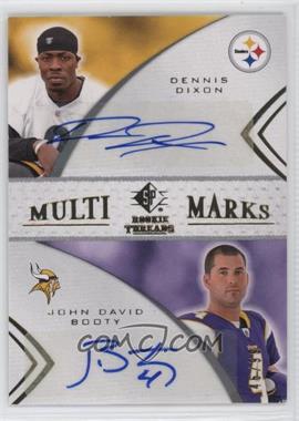 2008 SP Rookie Threads - Multi-Marks Dual #MMD-14 - Dennis Dixon, John David Booty /99