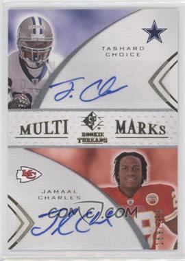 2008 SP Rookie Threads - Multi-Marks Dual #MMD-19 - Jamaal Charles, Tashard Choice /299