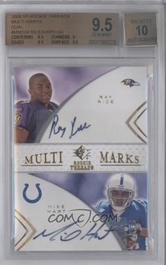2008 SP Rookie Threads - Multi-Marks Dual #MMD-34 - Mike Hart, Ray Rice /299 [BGS 9.5 GEM MINT]
