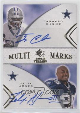 2008 SP Rookie Threads - Multi-Marks Dual #MMD-35 - Tashard Choice, Felix Jones /299