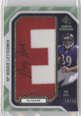 2008 SP Rookie Threads - Rookie Lettermen - College Name #RR8 - Ray Rice /18